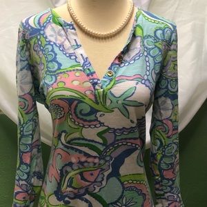 LILLY PULITZER 3/4 SLEEVE TOP